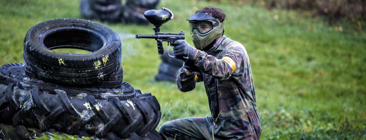 Paintball player